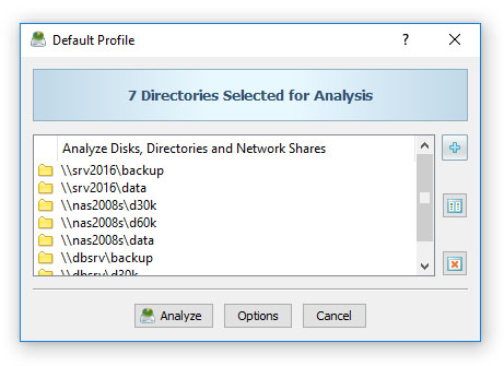 Analyze Disk Space Usage in Network Shares